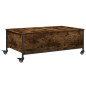 vidaXL Couchtisch mit Rollen Räuchereiche 91x55x34 cm Holzwerkstoff vidaXL Couchtisch mit Rollen Räuchereiche 91x55x34 cm Holzwerkstoff
