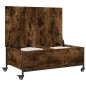 vidaXL Couchtisch mit Rollen Räuchereiche 91x55x34 cm Holzwerkstoff vidaXL Couchtisch mit Rollen Räuchereiche 91x55x34 cm Holzwerkstoff