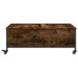 vidaXL Couchtisch mit Rollen Räuchereiche 91x55x34 cm Holzwerkstoff vidaXL Couchtisch mit Rollen Räuchereiche 91x55x34 cm Holzwerkstoff
