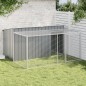 vidaXL Hundehütte mit Auslauf Anthrazit 197x194x110cm Verzinkter Stahl vidaXL Hundehütte mit Auslauf Anthrazit 197x194x110cm Verzinkter Stahl