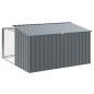 vidaXL Hundehütte mit Auslauf Anthrazit 197x194x110cm Verzinkter Stahl vidaXL Hundehütte mit Auslauf Anthrazit 197x194x110cm Verzinkter Stahl