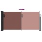 vidaXL Seitenmarkise Ausziehbar Braun 100x300 cm vidaXL Seitenmarkise Ausziehbar Braun 100x300 cm