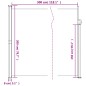 vidaXL Seitenmarkise Ausziehbar Braun 200x300 cm vidaXL Seitenmarkise Ausziehbar Braun 200x300 cm