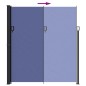 vidaXL Seitenmarkise Ausziehbar Blau 220x300 cm vidaXL Seitenmarkise Ausziehbar Blau 220x300 cm