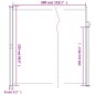 vidaXL Seitenmarkise Ausziehbar Blau 220x300 cm vidaXL Seitenmarkise Ausziehbar Blau 220x300 cm