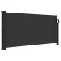 vidaXL Seitenmarkise Ausziehbar Schwarz 100x500 cm vidaXL Seitenmarkise Ausziehbar Schwarz 100x500 cm