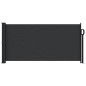 vidaXL Seitenmarkise Ausziehbar Schwarz 100x500 cm vidaXL Seitenmarkise Ausziehbar Schwarz 100x500 cm