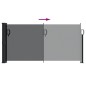 vidaXL Seitenmarkise Ausziehbar Schwarz 100x500 cm vidaXL Seitenmarkise Ausziehbar Schwarz 100x500 cm