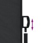 vidaXL Seitenmarkise Ausziehbar Schwarz 100x500 cm vidaXL Seitenmarkise Ausziehbar Schwarz 100x500 cm