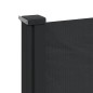 vidaXL Seitenmarkise Ausziehbar Schwarz 100x500 cm vidaXL Seitenmarkise Ausziehbar Schwarz 100x500 cm