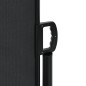 vidaXL Seitenmarkise Ausziehbar Schwarz 100x500 cm vidaXL Seitenmarkise Ausziehbar Schwarz 100x500 cm