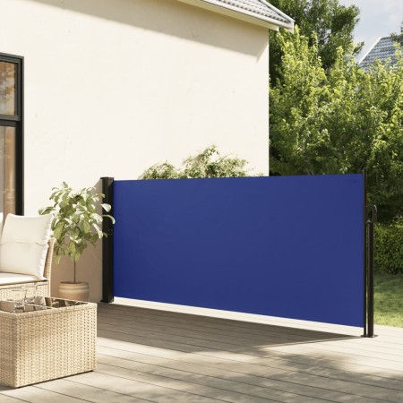 vidaXL Seitenmarkise Ausziehbar Blau 100x500 cm