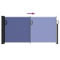 vidaXL Seitenmarkise Ausziehbar Blau 100x500 cm vidaXL Seitenmarkise Ausziehbar Blau 100x500 cm