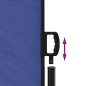 vidaXL Seitenmarkise Ausziehbar Blau 100x500 cm vidaXL Seitenmarkise Ausziehbar Blau 100x500 cm