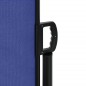 vidaXL Seitenmarkise Ausziehbar Blau 100x500 cm vidaXL Seitenmarkise Ausziehbar Blau 100x500 cm