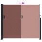 vidaXL Seitenmarkise Ausziehbar Braun 180x500 cm vidaXL Seitenmarkise Ausziehbar Braun 180x500 cm