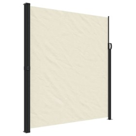 vidaXL Seitenmarkise Ausziehbar Creme 220x500 cm