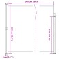 vidaXL Seitenmarkise Ausziehbar Rot 220x500 cm vidaXL Seitenmarkise Ausziehbar Rot 220x500 cm