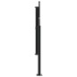 vidaXL Seitenmarkise Ausziehbar Schwarz 120x600 cm vidaXL Seitenmarkise Ausziehbar Schwarz 120x600 cm