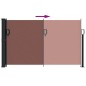 vidaXL Seitenmarkise Ausziehbar Braun 120x600 cm vidaXL Seitenmarkise Ausziehbar Braun 120x600 cm