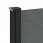 vidaXL Seitenmarkise Ausziehbar Anthrazit 140x600 cm vidaXL Seitenmarkise Ausziehbar Anthrazit 140x600 cm