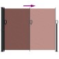 vidaXL Seitenmarkise Ausziehbar Braun 160x600 cm vidaXL Seitenmarkise Ausziehbar Braun 160x600 cm