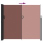 vidaXL Seitenmarkise Ausziehbar Braun 180x600 cm vidaXL Seitenmarkise Ausziehbar Braun 180x600 cm