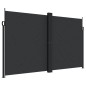 vidaXL Seitenmarkise Ausziehbar Schwarz 200x600 cm vidaXL Seitenmarkise Ausziehbar Schwarz 200x600 cm