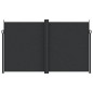 vidaXL Seitenmarkise Ausziehbar Schwarz 200x600 cm vidaXL Seitenmarkise Ausziehbar Schwarz 200x600 cm