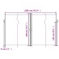 vidaXL Seitenmarkise Ausziehbar Schwarz 200x600 cm vidaXL Seitenmarkise Ausziehbar Schwarz 200x600 cm