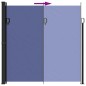 vidaXL Seitenmarkise Ausziehbar Blau 200x600 cm vidaXL Seitenmarkise Ausziehbar Blau 200x600 cm