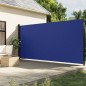 vidaXL Seitenmarkise Ausziehbar Blau 220x600 cm vidaXL Seitenmarkise Ausziehbar Blau 220x600 cm