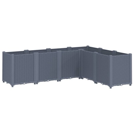 vidaXL Pflanzkübel Grau 160x120x53 cm PP
