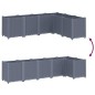 vidaXL Pflanzkübel Grau 160x120x53 cm PP vidaXL Pflanzkübel Grau 160x120x53 cm PP