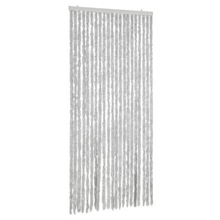 vidaXL Fliegenvorhang Grau 100x200 cm Chenille