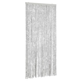 vidaXL Fliegenvorhang Grau 56x185 cm Chenille