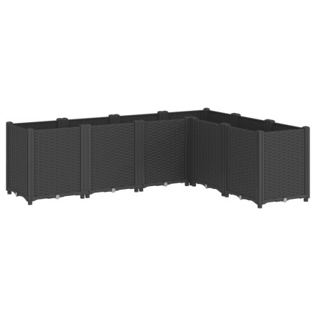 vidaXL Pflanzkübel Schwarz 160x120x53 cm PP