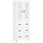 Highboard Weiß 69,5x34x180 cm Holzwerkstoff Highboard Weiß 69,5x34x180 cm Holzwerkstoff
