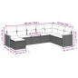vidaXL 8-tlg. Garten-Sofagarnitur mit Kissen Schwarz Poly Rattan vidaXL 8-tlg. Garten-Sofagarnitur mit Kissen Schwarz Poly Rattan