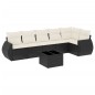 vidaXL 7-tlg. Garten-Sofagarnitur mit Kissen Schwarz Poly Rattan vidaXL 7-tlg. Garten-Sofagarnitur mit Kissen Schwarz Poly Rattan