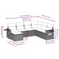 vidaXL 7-tlg. Garten-Sofagarnitur mit Kissen Schwarz Poly Rattan vidaXL 7-tlg. Garten-Sofagarnitur mit Kissen Schwarz Poly Rattan