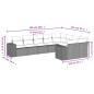 vidaXL 9-tlg. Garten-Sofagarnitur mit Kissen Schwarz Poly Rattan vidaXL 9-tlg. Garten-Sofagarnitur mit Kissen Schwarz Poly Rattan