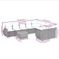 vidaXL 10-tlg. Garten-Sofagarnitur mit Kissen Schwarz Poly Rattan vidaXL 10-tlg. Garten-Sofagarnitur mit Kissen Schwarz Poly Rattan