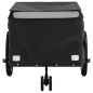 vidaXL Fahrradanhänger Schwarz und Grau 45 kg Eisen vidaXL Fahrradanhänger Schwarz und Grau 45 kg Eisen
