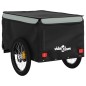 vidaXL Fahrradanhänger Schwarz und Grau 45 kg Eisen vidaXL Fahrradanhänger Schwarz und Grau 45 kg Eisen