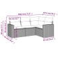 vidaXL 4-tlg. Garten-Sofagarnitur mit Kissen Braun Poly Rattan vidaXL 4-tlg. Garten-Sofagarnitur mit Kissen Braun Poly Rattan