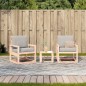 vidaXL 3-tlg. Garten-Lounge-Set Massivholz Douglasie vidaXL 3-tlg. Garten-Lounge-Set Massivholz Douglasie