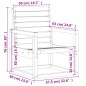 vidaXL 3-tlg. Garten-Lounge-Set Massivholz Douglasie vidaXL 3-tlg. Garten-Lounge-Set Massivholz Douglasie