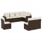 vidaXL 8-tlg. Garten-Sofagarnitur mit Kissen Braun Poly Rattan vidaXL 8-tlg. Garten-Sofagarnitur mit Kissen Braun Poly Rattan