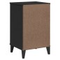 vidaXL Nachttisch VIKEN Schwarz Massivholz Kiefer vidaXL Nachttisch VIKEN Schwarz Massivholz Kiefer